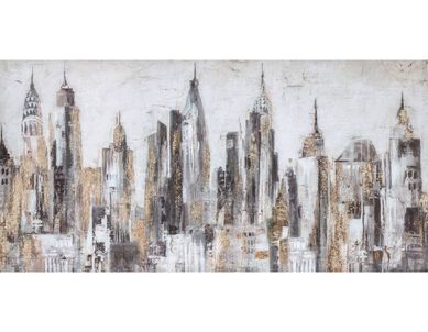 Quadro Canvas City Brown 60x120 cm Homy