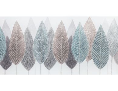 Quadro Canvas Folhas 60x120 cm Homy