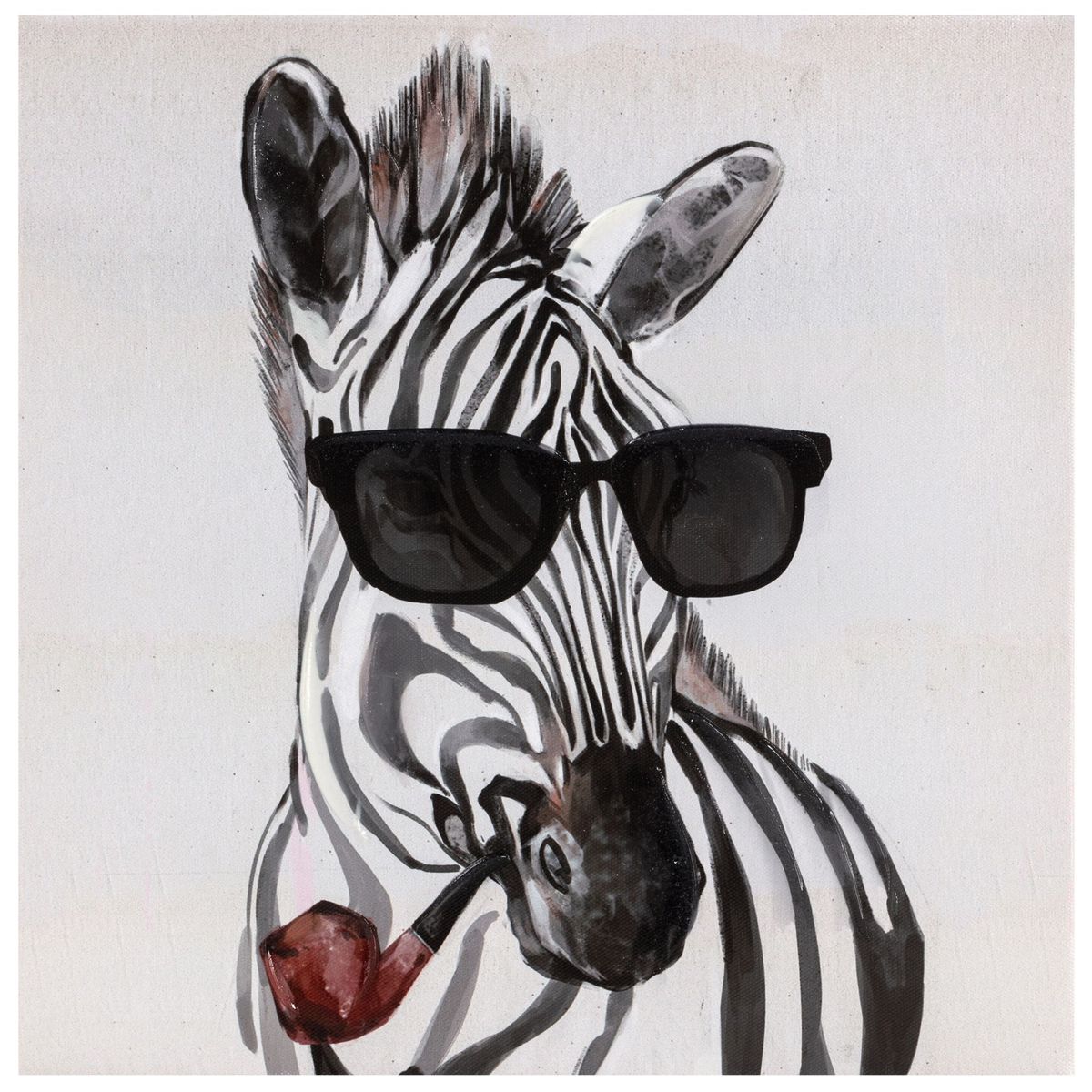 Quadro Canvas Zebra 30x30 cm Homy, marca Homy - Foto Principal