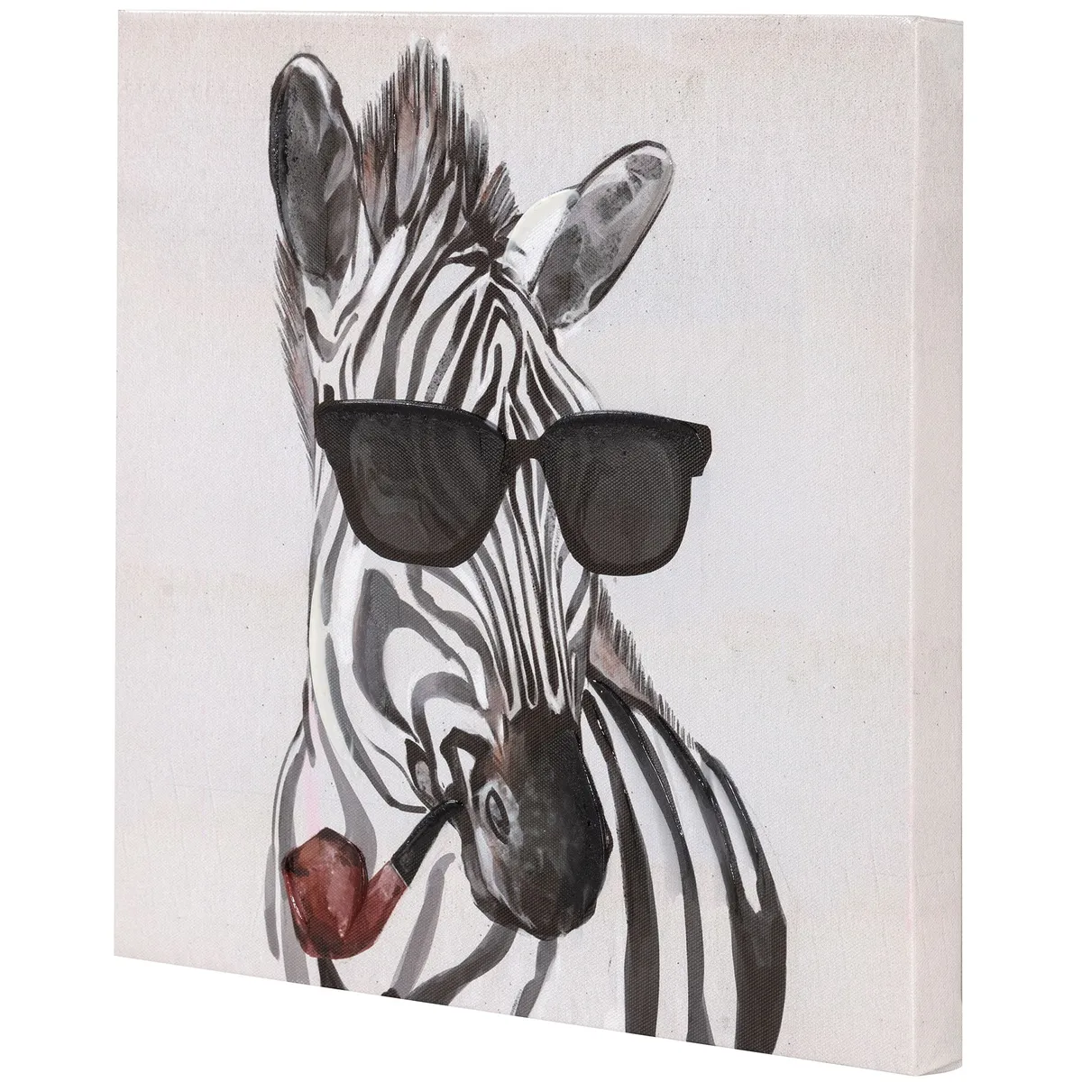 Quadro Canvas Zebra 30x30 cm Homy, marca Homy - Foto 2
