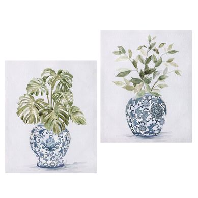 Kit 1 Quadro Canvas Vaso Homy + 1 Quadro Canvas Vaso 01  Homy