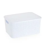 Caixa Rattan Branca 15 Litros