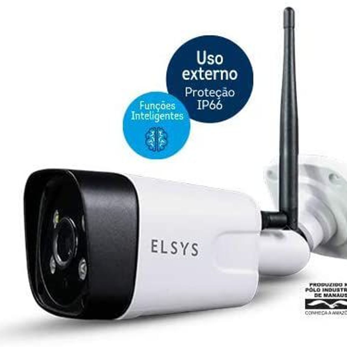 Câmera de Segurança Wi-Fi Externa Full Hd ESC-WB3F Elsys, marca Elsys - Foto 2