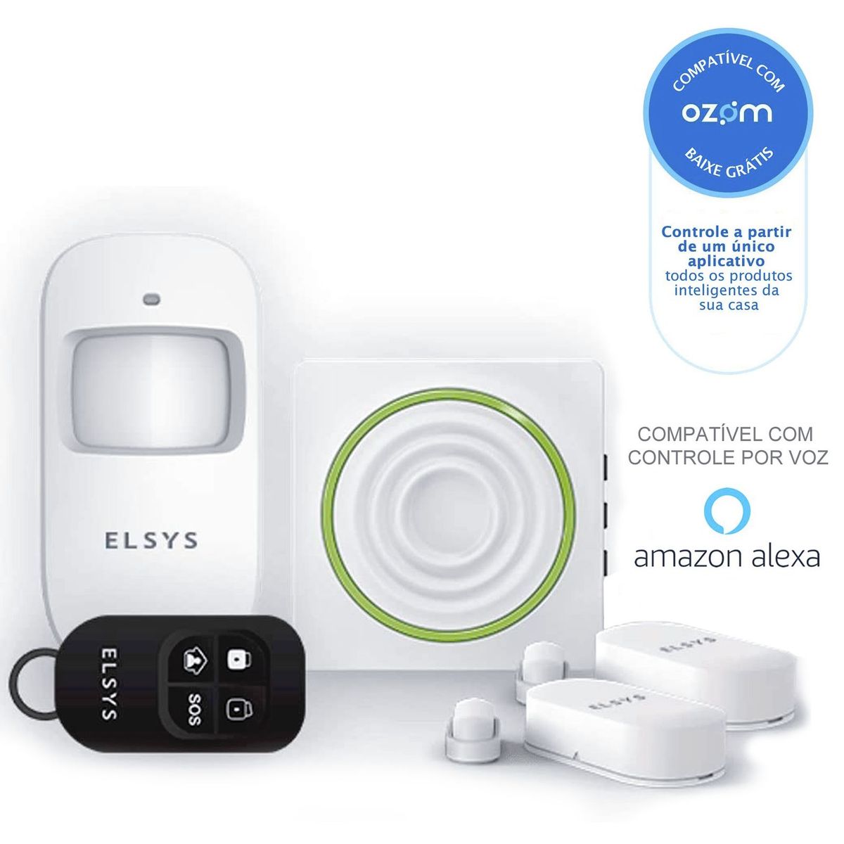 Kit de Alarme Wi-Fi com Sensores sem Fio ESA-KW1080 Elsys, marca Elsys - Foto Principal