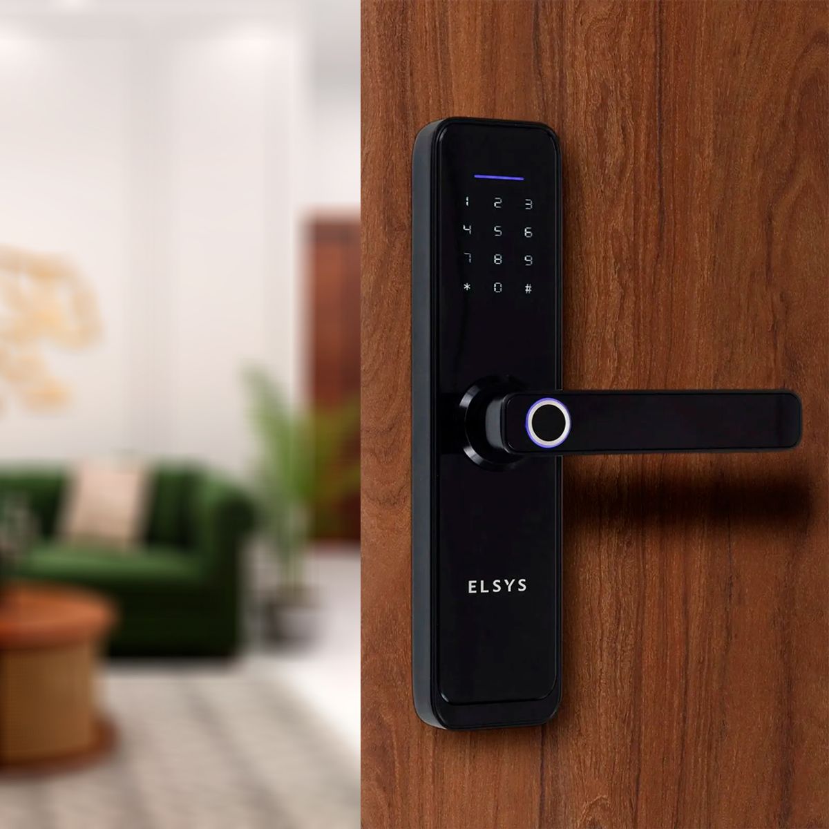 Fechadura Digital de Embutir Wi-Fi com Biometria ESF-DE4000B Elsys, marca Elsys - Foto 2