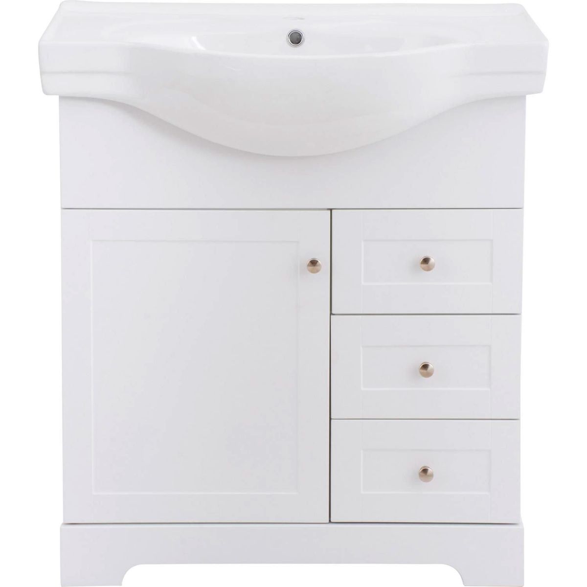 Gabinete para Banheiro com Cuba Napoles 80cm Branco Sensi, marca Sensi Dacqua - Foto Principal