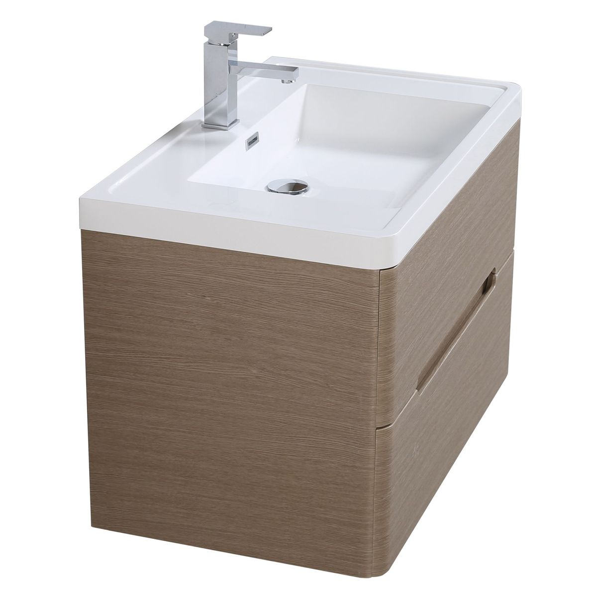 Gabinete para Banheiro com Pia River 80cm Taupe Sensi Dacqua, marca Sensi Dacqua - Foto 2
