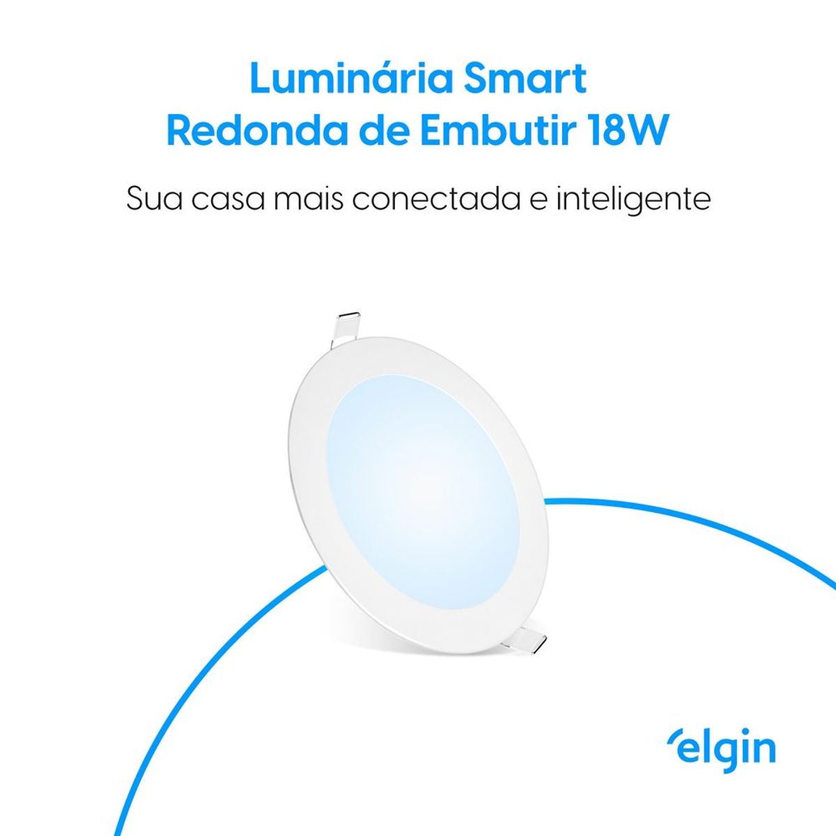 Luminária Embutir 18W Wifi Redonda Elgin, marca Elgin - Foto 2