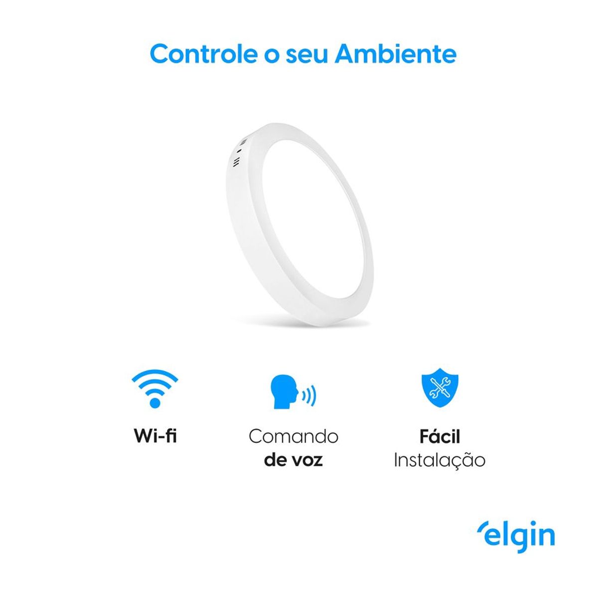 Luminária Sobrepor 18W 3000-6000K Redonda WIFI, marca Elgin - Foto 2