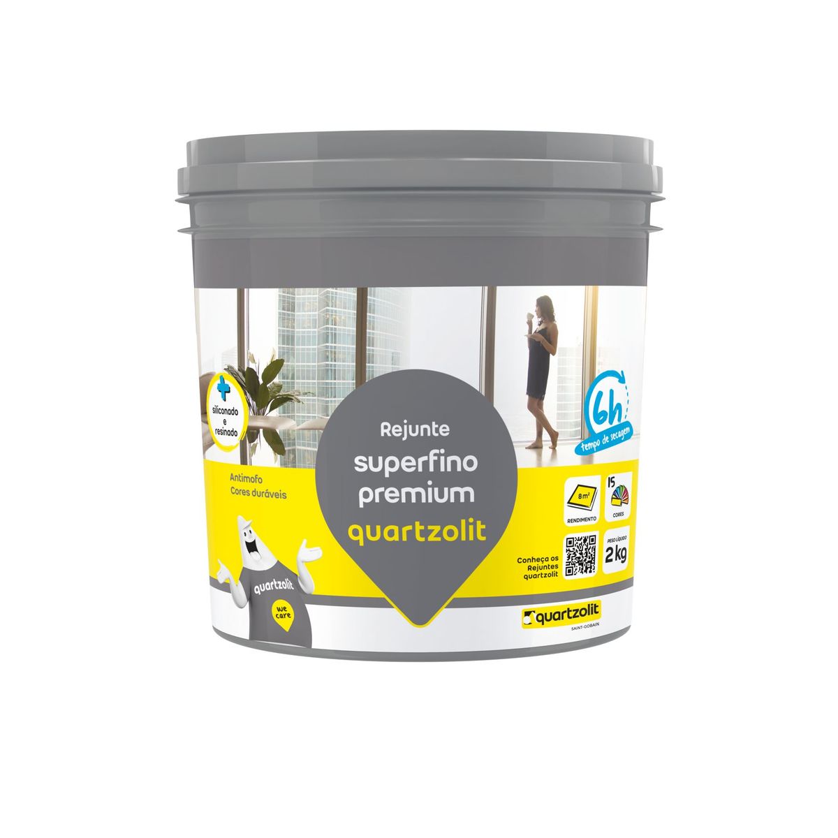 Rejunte Superfino Premium Ype Pt 2Kg, marca Quartzolit - Foto Principal