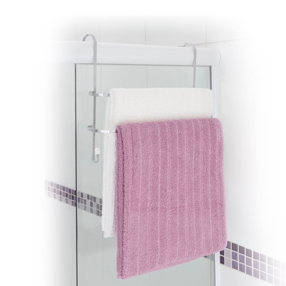 Suporte Duplo para Toalhas sem Furo, marca Passerini - Foto Principal