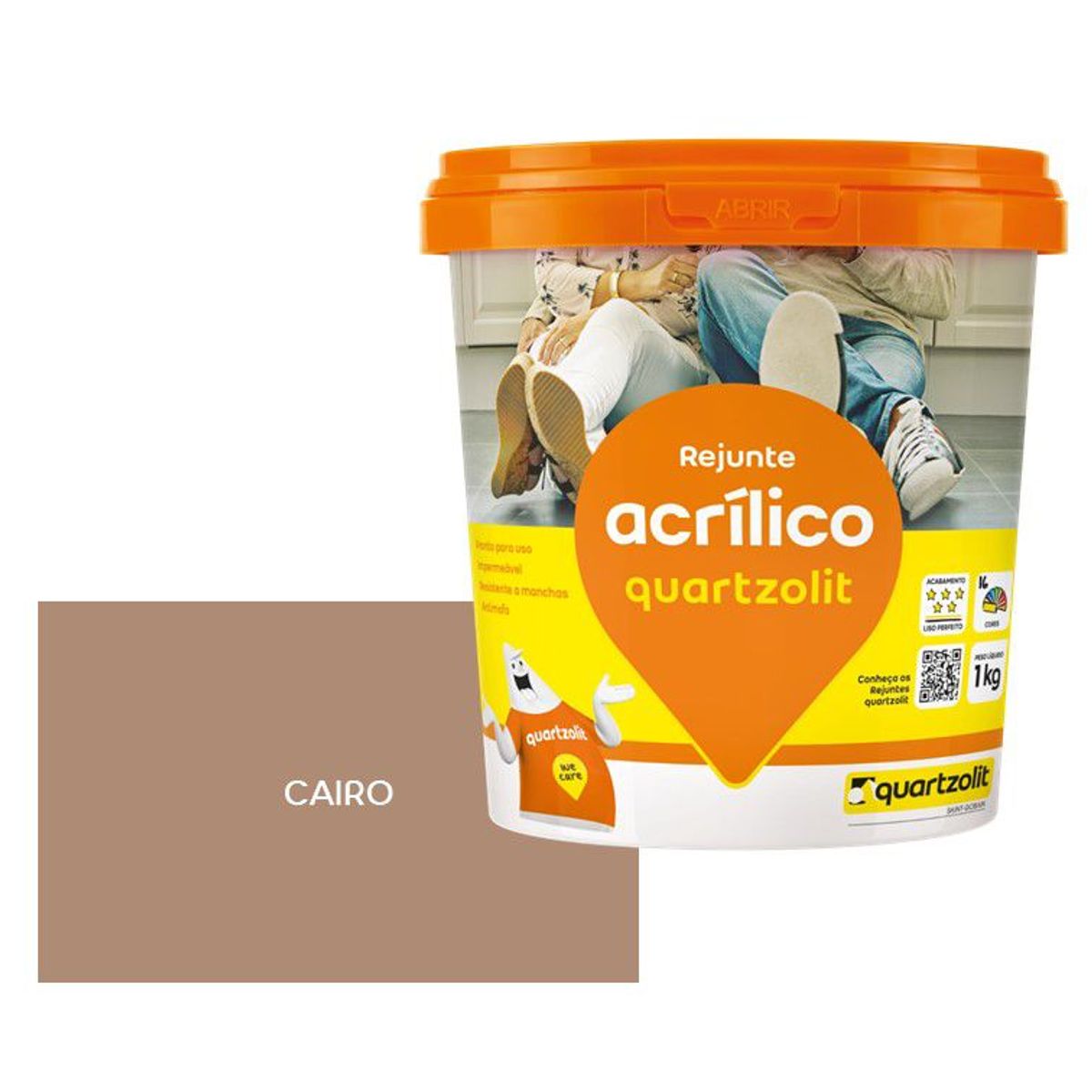 Rejunte Acrilico Cairo 1 Kg Quartzolit, marca Quartzolit - Foto 2