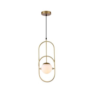 Pendente Globe Iii 1Xe27 Opalino-Dourado