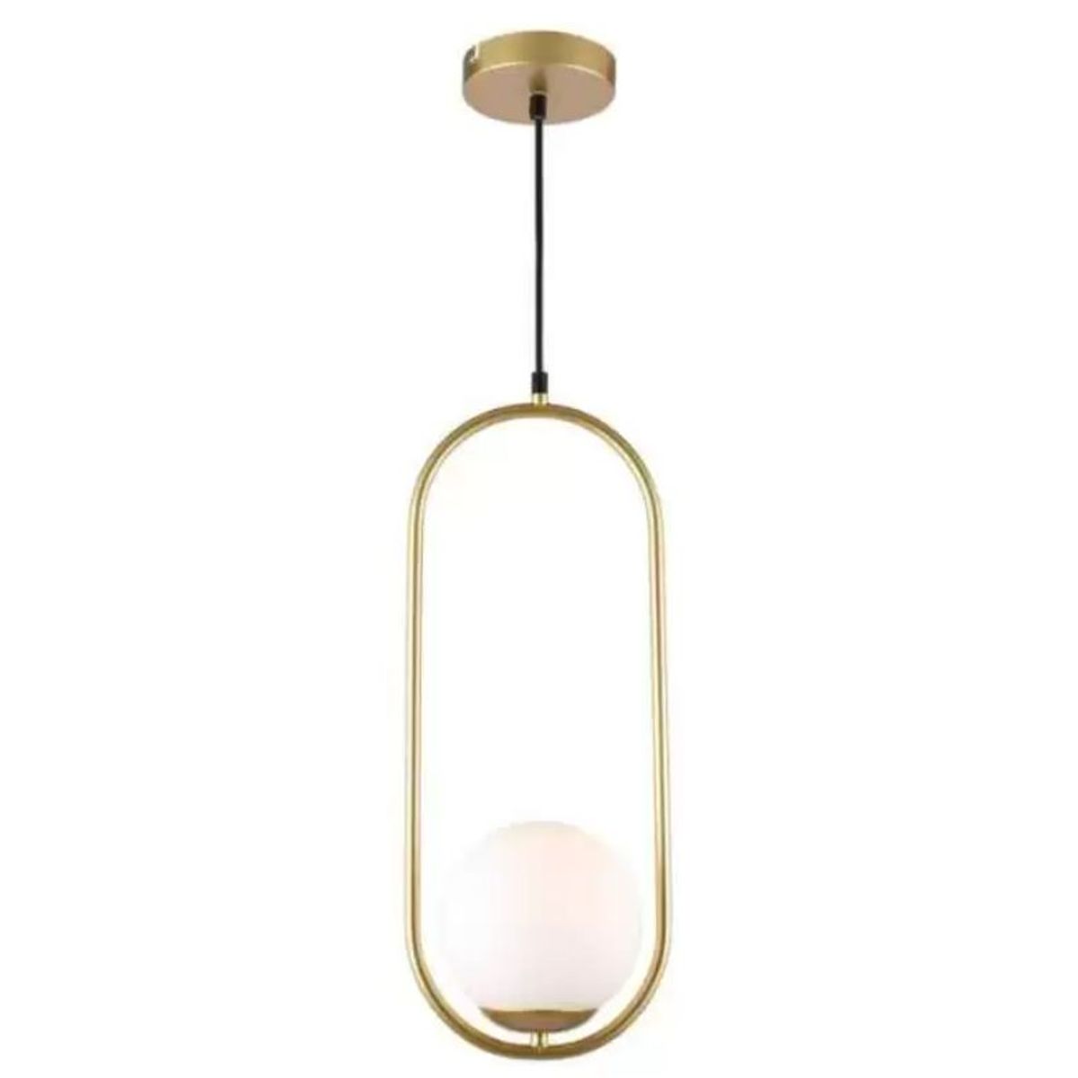 Pendente Globe Iv 1Xe27 Opalino-Dourado, marca ORLUCE - Foto Principal
