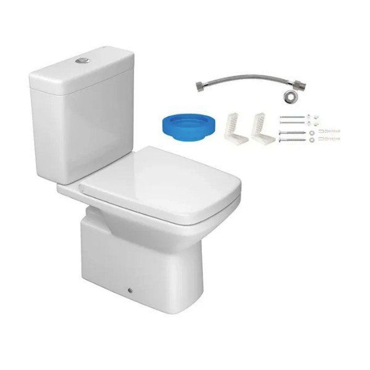 Kit Completo de Bacia com Caixa Acoplada Clean Branco Deca, marca Deca - Foto Principal