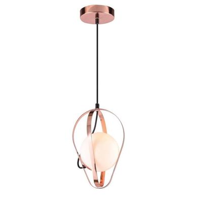 Pendente Globe Drop1Xe27Opalino-Rosgold