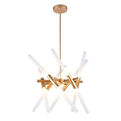Pendente Tube 12Xg9 Dourado