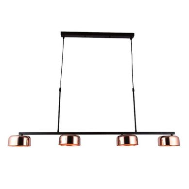 Pendente Trilho Pan 4Xg9 Ros Gold-Preto