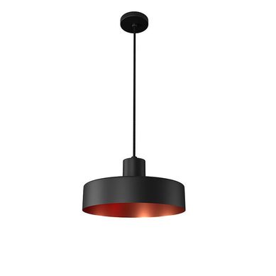 Pendente Dritto M 1xE27  Preto-Bronze Orluce