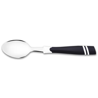 Colher de Ch Tropical Preto com Detalhe em Branco Martinazzo
