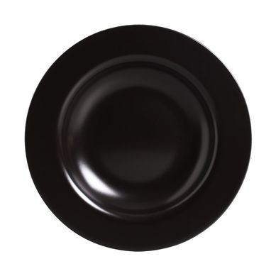 Prato Fundo Preto Acetinado 24,5cm Alleanza