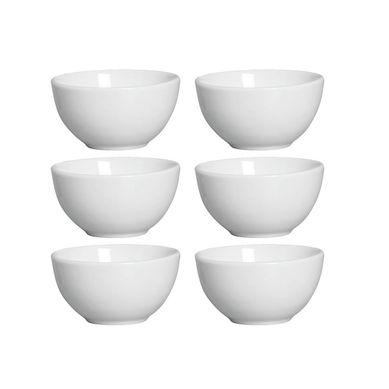Kit Bowl Branco Neve com 6 Unidades