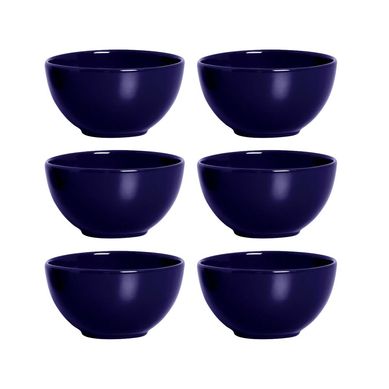 Kit Bowl Azul Presenca com 6 Unidades