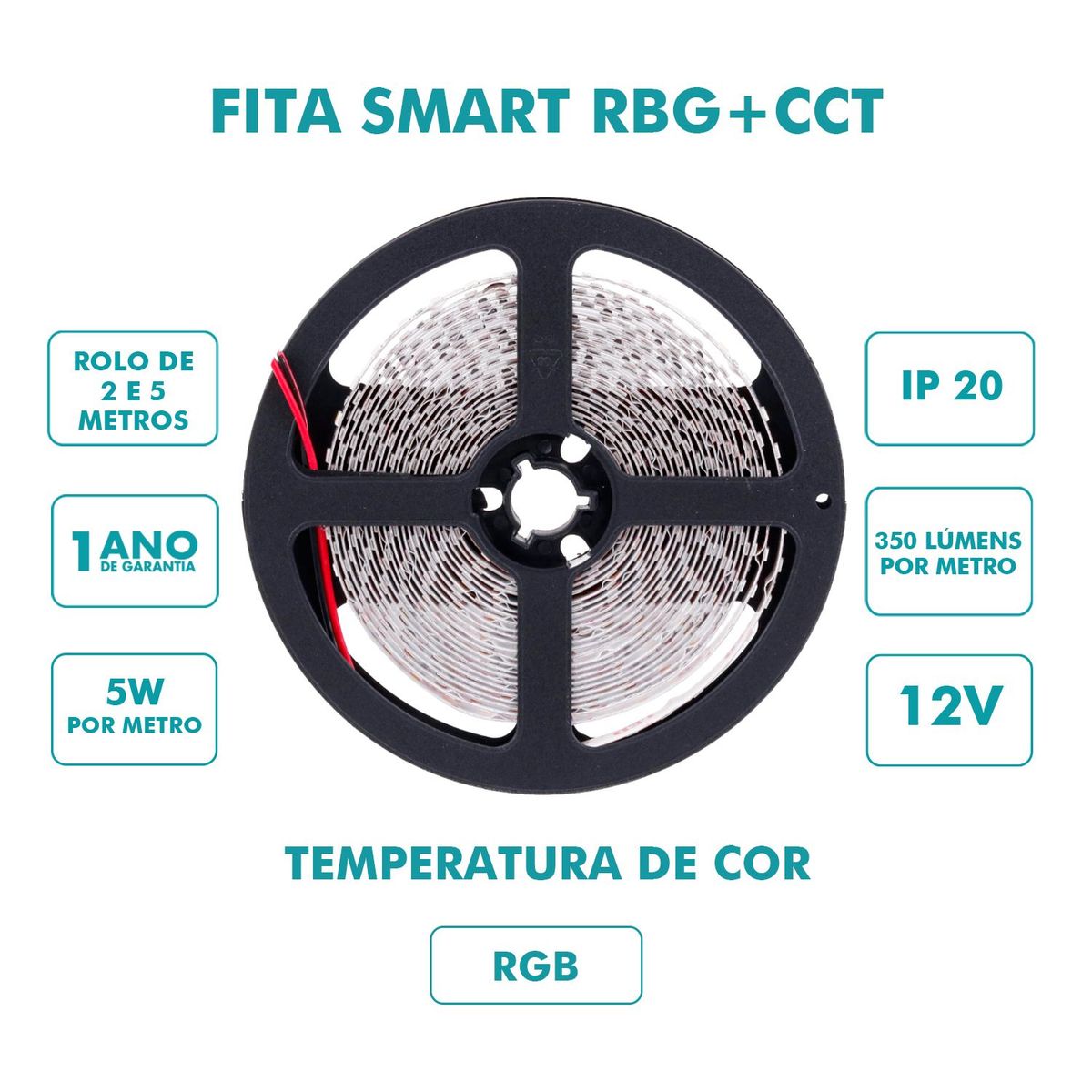 Fita Smart 5050 Rgb Smart 500Lms Bivolt Gaya, marca Gaya - Foto 2