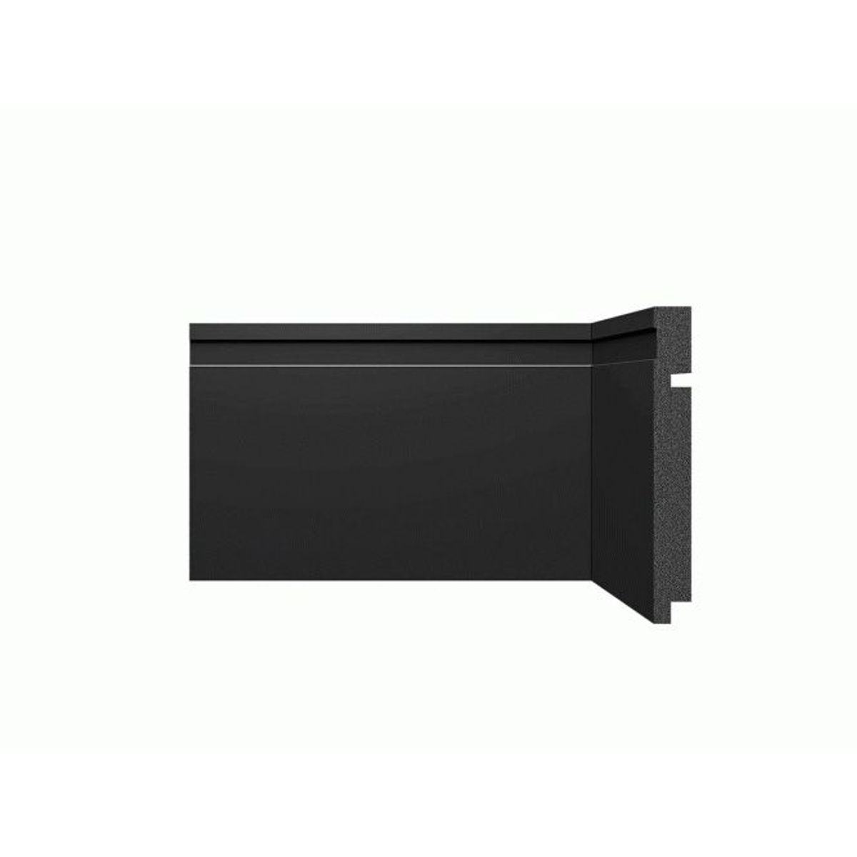 Rodapé Poliestireno 3480 Black 240x15 cm, marca Santa Luzia - Foto Principal