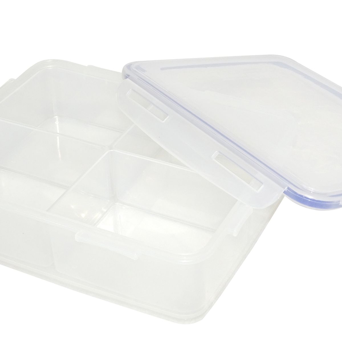 Pote Clip 1,6L Quadrado Transparente Casa Bonita, marca Casa Bonita - Foto Principal
