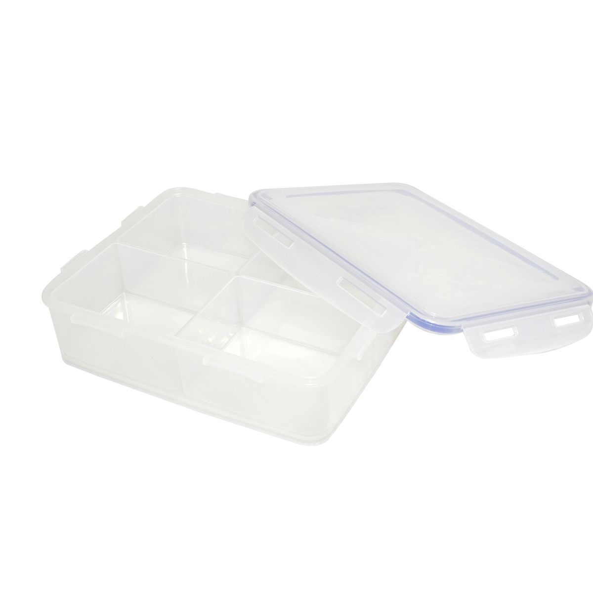 Pote Clip 1,6L Quadrado Transparente Casa Bonita, marca Casa Bonita - Foto Principal