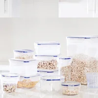 Pote Clip 1,6L Quadrado Transparente Casa Bonita