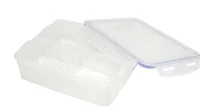 Pote Clip 1,6L Quadrado Transparente Casa Bonita