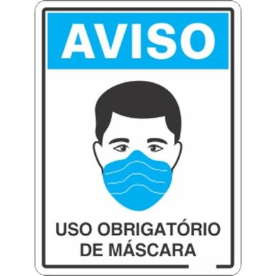 Adesivo de Sinalizao Uso de Mscara 20X25