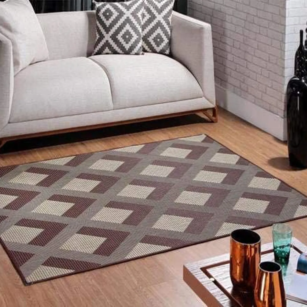 Tapete Sisal Sisslê S497 150X200 Cm Tabaco, marca Lancer - Foto Principal