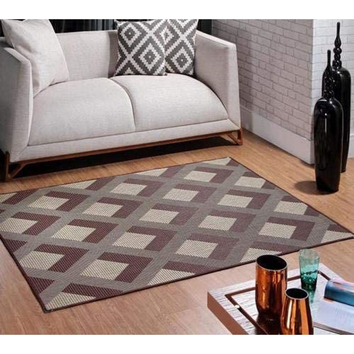 Tapete Sisal Sisslê S497 150X200 Cm Tabaco, marca Lancer - Foto Principal