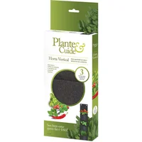 Horta Vertical em Feltro 3 Nichos Plante e Cuide