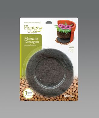 Manta de Drenagem Vaso 18cm Plante e Cuide