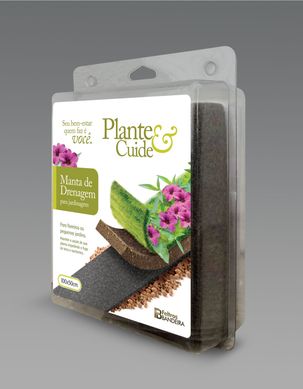 Manta de Drenagem Retangular 100x50cm Plante e Cuide