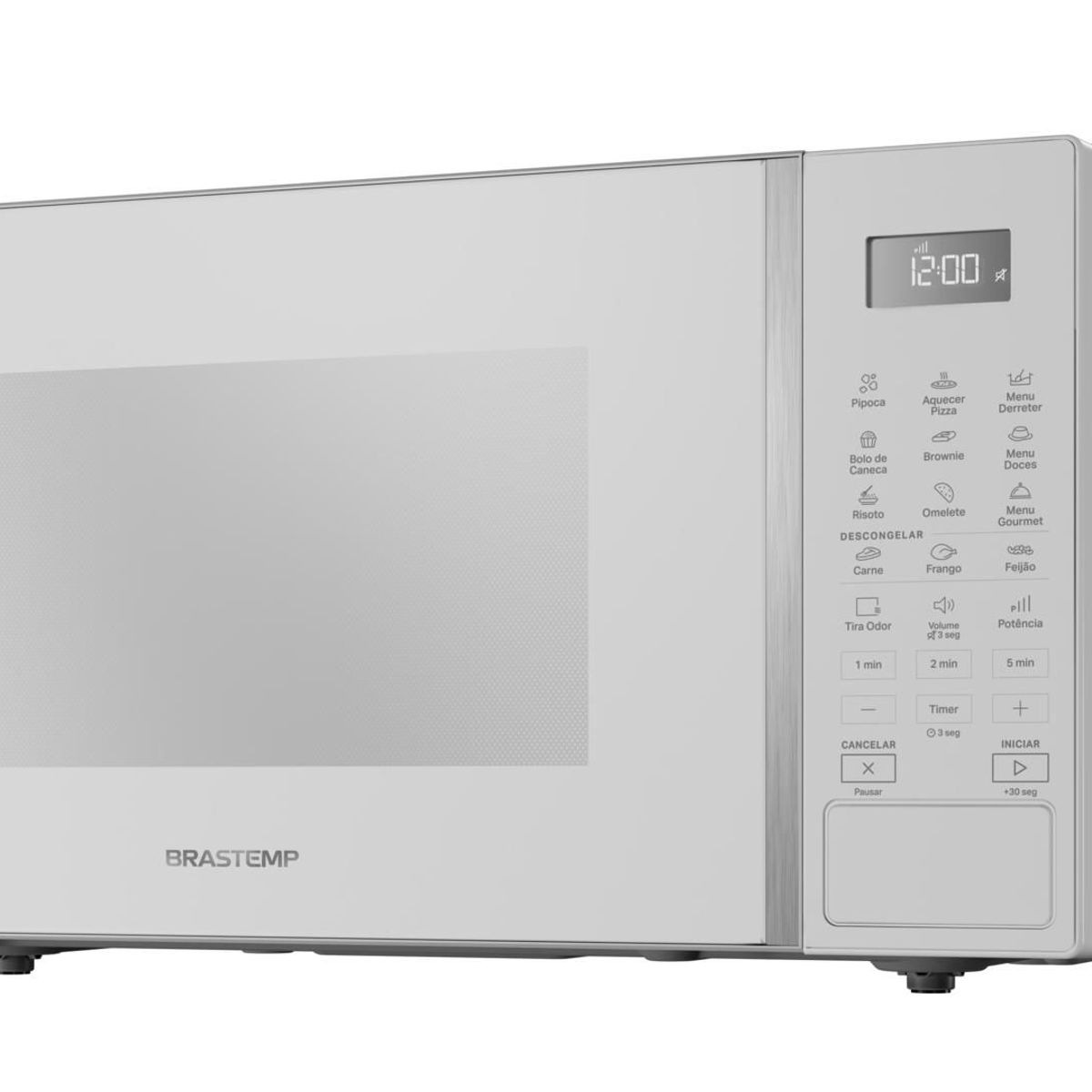 Micro-Ondas Brastemp 32 Litros Branco com Painel Integrado 127V, marca Brastemp - Foto Principal
