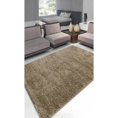 Tapete Shaggy Realce 150x200cm Bege Jolitex