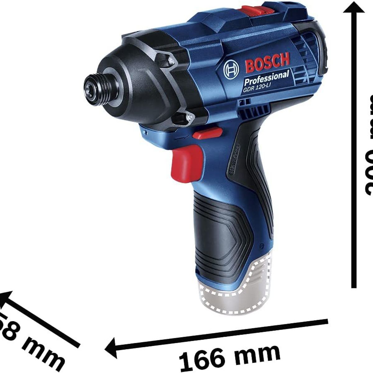 Chave de Impacto 12V GDR 120-LI 100Nm sem Bateria e sem Carregador Bosch, marca Bosch - Foto 2