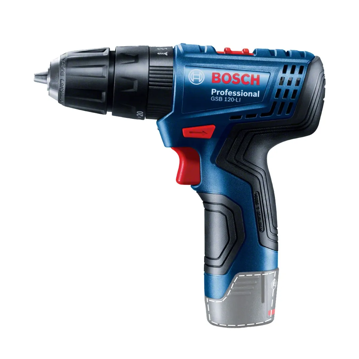 Parafusadeira Furadeira Impacto GSB 120-LI 12V sem Bateria e sem Carregador Bosch, marca Bosch - Foto 2