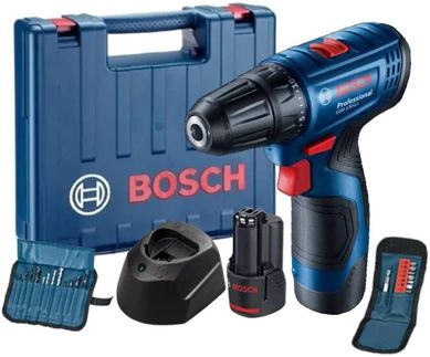 Parafusadeira Furadeira a Bateria Bosch GSR 120, 2 Bat  kit