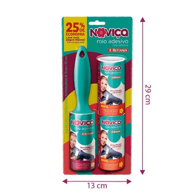 Conjunto Rolo Adesivo com 2 Refil Novia