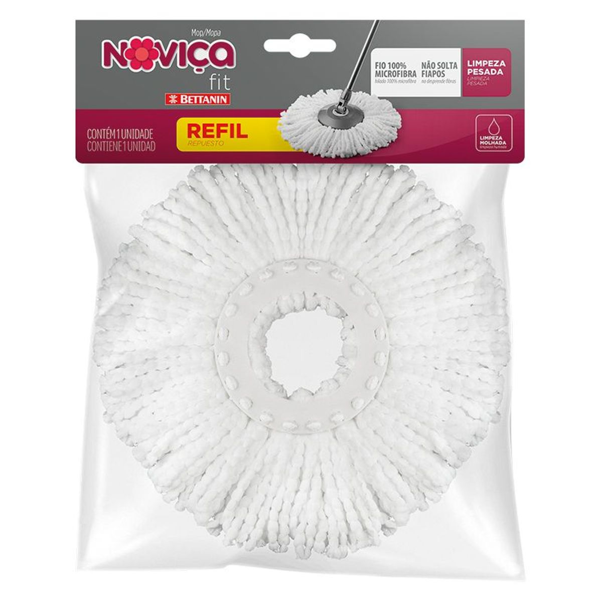 Refil para Mop Balde Fit Noviça, marca Bettanin - Foto Principal