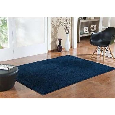Tapete Shaggy Classic 200X250 Cm Azul Marinho