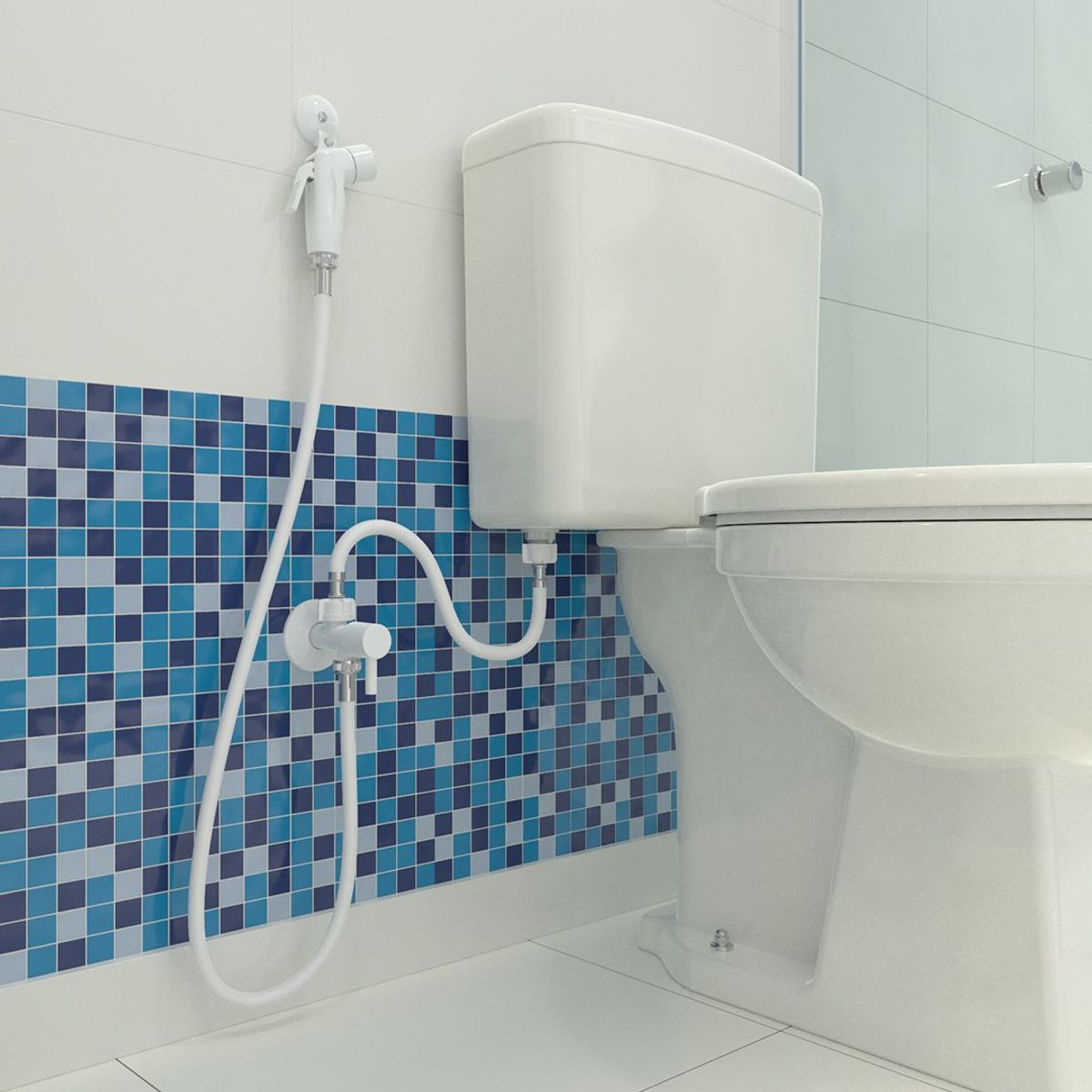 Registro para Ducha Higiênica com Derivação Branco Confort Blukit, marca Blukit - Foto 2