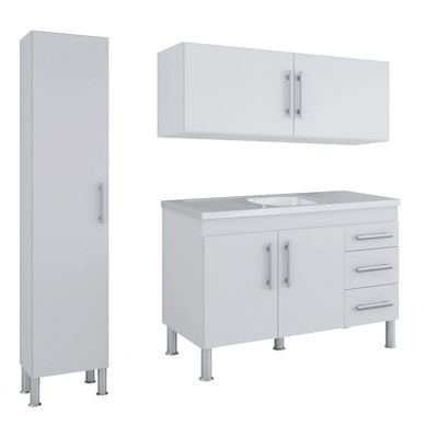 Cozinha Compacta Flex 3 Peas, 156Cm, Branco