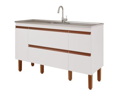 Balco Cozinha Prisma Px Perfil 1,44 Mt Branco
